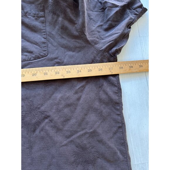 Tommy Bahama Men's Silk Button Down Shirt XXL Brown Plugged Into Paradise - Picture 7 of 12